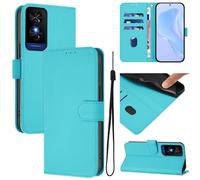 Custodia Compatibile con TCL 50 5G / TCL T613K-2ALCA112 / 50 XE NxtPaper 5G COVER stand flip LIBRO gel silicone CASE matte PORTAFOGLIO Protezione schermo magnetica eco pelle vano card (azzurro)
