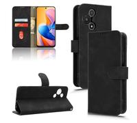 Custodia Compatibile con TCL 60R 5G T519H, 60 R 5G / TCL 60 5G T521H / TCL 60 SE T517H / 60 SE NXTpaper 5G T521K COVER STAND flip LIBRO gel PORTAFOGLIO case magnetica eco pelle vano card (Nero)
