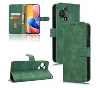 Custodia Compatibile con TCL 60R 5G T519H, 60 R 5G / TCL 60 5G T521H / TCL 60 SE T517H / 60 SE NXTpaper 5G T521K COVER STAND flip LIBRO gel PORTAFOGLIO case magnetica eco pelle vano card (Verde)