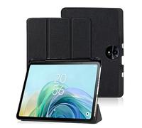Custodia compatibile con TCL TAB 11 FE 11" 2025 Rilasciato Tablet Anti Goccia Cover Slim Tri-Folding Stand Coque con portapenne(Black)