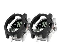 Custodia compatibile con Ticwatch Atlas Custodia Protettiva Flessibile TPU Anti Graffio Custodia Compatibile per Ticwatch Atlas Case (Nero + Nero)
