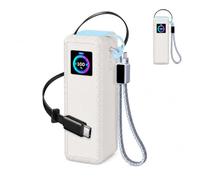 Custodia compatibile con UGREEN Nexode Pro Power Bank 25000 mAh 200 W, custodia protettiva antigraffio resistente alle cadute con tappo antipolvere, presa cavo riservata, design fosforescente, grigio