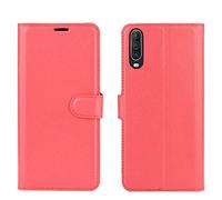 Custodia compatibile con WIKO VIEW 4 W-V851 V830 / VIEW 4 LITE W-V730 COVER flip LIBRO STAND GEL silicone eco pelle protezione magnetica portafoglio porta carte vano card (Rosso)