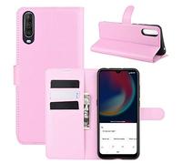 Custodia compatibile con WIKO VIEW 4 W-V851 V830 / VIEW 4 LITE W-V730 COVER flip LIBRO STAND GEL silicone eco pelle protezione magnetica portafoglio porta carte vano card (Rosa chiaro)