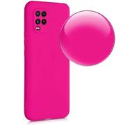 Custodia Compatibile con XIAOMI MI 10 LITE 5G M2002J9G M2002J9E / Mi 10 Lite Zoom Cover Protezione flessibile Gel Silicone TPU Morbida Matte Ultra Soft Slim Case (Fucsia)