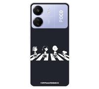 Custodia compatibile con Xiaomi Redmi 13C - Poco C65 Ufficiale Peanuts Personaggi Beatles per proteggere il tuo cellulare. Custodia in silicone trasparente flessibile con licenza ufficiale Snoopy