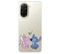 Custodia compatibile con Xiaomi Redmi A5 Ufficiale Disney Angel & Stitch Bacio per proteggere il tuo cellulare. Custodia in silicone trasparente flessibile con licenza ufficiale di Lilo & Stitch