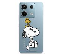 Custodia compatibile con Xiaomi Redmi Note 13 5G ufficiale di Peanuts Woodstock e Snoopy per proteggere il tuo cellulare. Cover in silicone trasparente flessibile con licenza ufficiale di Snoopy