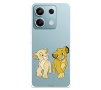 Custodia compatibile con Xiaomi Redmi Note 13 Pro 5G - Poco X6 Ufficiale Disney Simba e Nala Mirada Complice Custodia in silicone trasparente flessibile con licenza ufficiale del re leone