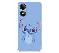 Custodia compatibile con ZTE Blade A33s Ufficiale Disney Stitch Blu per proteggere il tuo cellulare. Custodia in silicone trasparente flessibile con licenza ufficiale di Lilo & Stitch