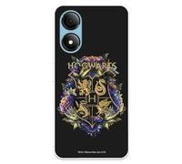 Custodia compatibile con ZTE Blade A33s ufficiale Harry Potter Hogwarts Floral per proteggere il tuo cellulare. Custodia in silicone trasparente flessibile con licenza ufficiale di Harry Potter
