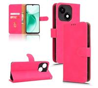 Custodia compatibile con ZTE Blade A35e Z2466 4G DISPLAY schermo lcd 6.52 COVER stand flip LIBRO gel PORTAFOGLIO Protezione antiurto case magnetica eco pelle taschini porta carte vano card (Fucsia)