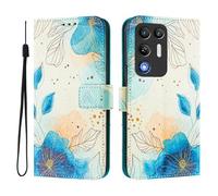 Custodia compatibile con ZTE Red Magic 11 Air Perforata Custodia in pelle PU Flip Case 3D Creative Pattern Design Custodia protettiva Stand Wallet Case, fioritura ramo