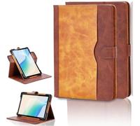 Custodia Compatibile per Relndoo P80 11-pollici Tablet Cover Custodia Case Rotazione a 360 gradi Angeli Multi-Viewing Custodia in pelle PU Stand Folio Marrone