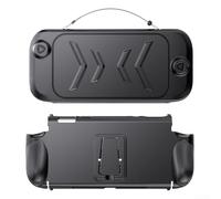 Custodia compatta per Nintendo Switch2 2025 con funzione dock integrata e supporto ribaltabile per Joy-Con multi-angolo