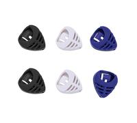Custodia compatta triangoli per plettro per chitarra, resistente, in ABS, per un facile accesso alla custodia