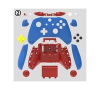 Custodia completa Blue Red-Data Frog per Xbox One S, custodia di ricambio idro-immersa e kit di pulsanti per wireless
