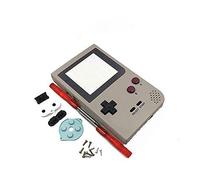 Custodia completa per Nintendo Gameboy Pocket GBP Game Shell con pulsanti e viti kit - grigio