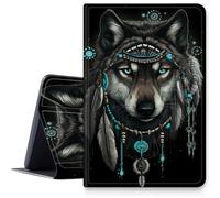 Custodia con acchiappasogni per iPad di 9a/8a/7a generazione 10,2" 2021/2020/2019, custodia pieghevole in pelle PU antiurto con funzione di accensione/spegnimento automatico per iPad da 10,2 pollici