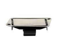 Custodia con batteria resistente alla corrosione da 9 V per effetti chitarra e pickup costruita in acciaio inossidabile include custodia per batteria a pulsante rapido per effetti chitarra