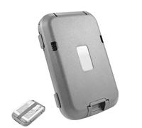 Custodia con blocco - Cassaforte per carte in alluminio, caveau tascabile