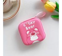 Custodia con cerniera 9,5x9,5 cm per auricolari, compatibile con Airpods, chiavetta USB, cavo dati, Kuromi, Cinnamoroll, Kitty, Mickey, Winnie,