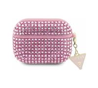 Custodia con charm a triangolo con strass di Guess, rosa - AirPods 3