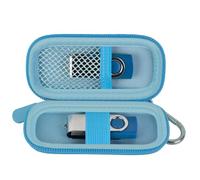 Custodia con chiavetta USB compatibile con SanDisk/per Samsung/per PNY Flash Drive, Memory Stick Thumb Drive, 16/32/128 GB, accessorio elettronico (azzurro)