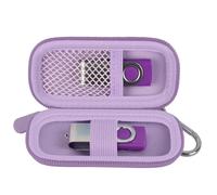 Custodia con chiavetta USB compatibile con SanDisk/per Samsung/per unità flash PNY, Memory Stick Thumb Drive, 16/32/128 GB, accessorio elettronico (viola chiaro)