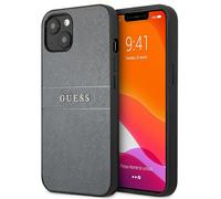 Custodia Guess Saffiano Strap per iPhone 13 mini, grigia - Nouvo