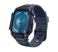 CUSTODIA CON CINTURINO SPIGEN Rugged Armor Pro Apple Watch 10 46mm Navy Blue Blu marino, Poliuretano termoplastico (TPU)