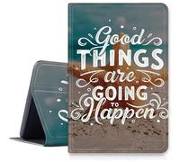 Custodia con citazione ispiratrice per iPad Pro da 11 pollici (modello 2024, 5a generazione), custodia pieghevole antiurto in pelle PU con supporto regolabile e spegnimento automatico per iPad Pro da