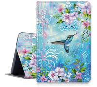 Custodia con colibrì e fiori per iPad Air 11 pollici 2024 M2, custodia antiurto pieghevole in pelle PU regolabile con funzione sleep/wake automatica per iPad Air Case 2024 Air M2 da 11 pollici