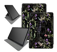 Custodia con colibrì Wild Flower per iPad 10a generazione da 11,9 pollici 2022 (numero di modello: A2696 A2757 A2777), supporto pieghevole girevole a 360 gradi con angoli di visualizzazione multipli