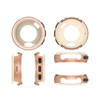 Custodia con Cornice Metallica per Garmin Venu 3S 41 mm, Copertura Protettiva con Cornice Rigida Antiurto e Antigraffio per Garmin Venu 3S Accessori Smartwatch (Oro rosa)