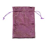 Custodia con coulisse per tarocchi - Constellation Pattern Tarot Drawstring Holder - Borsa a mano in velluto con coulisse per gioielli, cristalli, orecchini, mazzi Oracle, rune, pietre