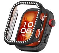 Custodia con diamanti glitter per Huawei Watch Fit 5 Pro, custodia rigida in policarbonato, custodia per smartwatch cover per donne ragazze