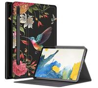 Custodia con fiori di colibrì per Samsung Galaxy Tab S8 (2022) / Galaxy Tab S7 (2020) da 11 pollici, custodia con angoli di visualizzazione multipli con supporto S Pen Auto Sleep/Wake per Galaxy Tab