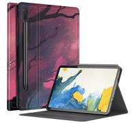 Custodia con gatto rosa cielo per Samsung Galaxy Tab S8 (2022) / Galaxy Tab S7 (2020) 11 pollici, custodia con angoli di visualizzazione multipli con supporto per penna S Auto Sleep/Wake per Galaxy