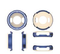 Custodia con lunetta in metallo per Garmin Vivoactive 5/Active 5, cover rigida di ricambio con protezione antigraffio, cornice in tinta unita per Garmin Active 5 Smartwatch accessori (blu)
