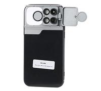 Custodia con obiettivi per 12 Pro - Alluminio e gomma morbida protezione completa con lente magnetica a conchiglia teleobiettivo macro fisheye CPL compatta facile da traspor