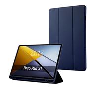 Custodia con patta Smart per Xiaomi Poco Pad X1, colore blu