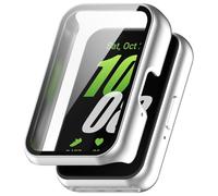 Custodia con pellicola protettiva in vetro temperato per Samsung Galaxy Fit 3 (SM-R390) Silver