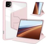 Custodia con rotazione a 360° adatta for Huawei Honor Pad GT2 Pro 12.5 pollici CHG-W60 2025 con portapenne e custodia posteriore in acrilico(Pink)