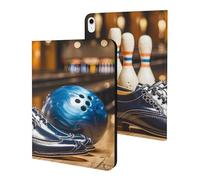 Custodia con stampa di scarpe da bowling, compatibile con iPad 10 (11,9 pollici), custodia protettiva con funzione sleep/wake