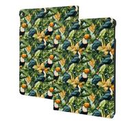 Custodia con stampa di tucano tropicale compatibile con iPad di 9a/8a/7a generazione, custodia per tablet compatibile con custodia per iPad da 10,2 pollici, accensione e spegnimento automatico