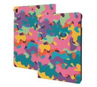 Custodia con stampa mimetica arcobaleno compatibile con iPad Air di terza generazione, custodia per tablet compatibile con iPad Pro Case da 10,5 pollici, accensione e spegnimento automatico, supporto