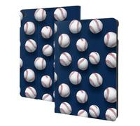 Custodia con stampa moderna di baseball bianca compatibile con iPad 9a/8a/7a generazione, custodia per tablet compatibile con custodia per iPad da 10,2 pollici, funzione automatica di accensione