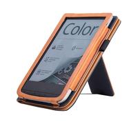 Custodia con supporto e flip in PU per Pocketbook Touch HD 3 E-Reader, blu scuro