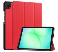 Custodia con supporto in pelle PU pieghevole in tre parti adatta for Samsung Galaxy Tab A11 8.7 pollici SM-X130 X133 X135 2025(Red)